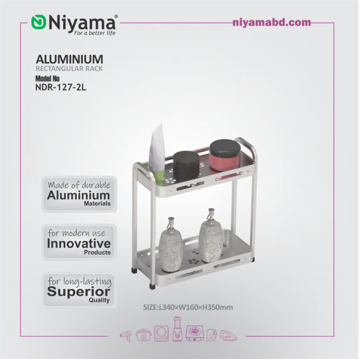 NDR-127-2L Aluminium Rectangular Rack