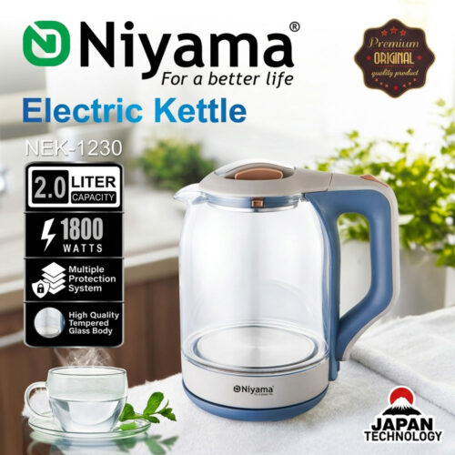 Niyama Tempered Glass Electric Kettle