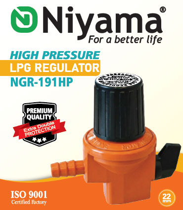 Niyama High Pressure 22mm LPG Regulator NGR-191HP