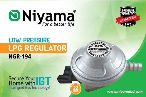 Niyama Low Pressure 22mm LPG Gas Regulator